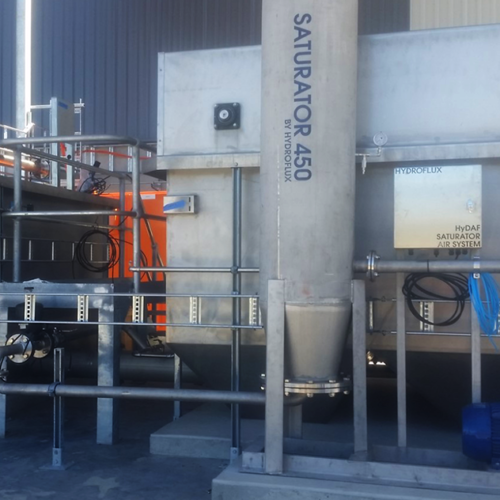 Dissolved air recycle system and DAF at a dairy in NSW
