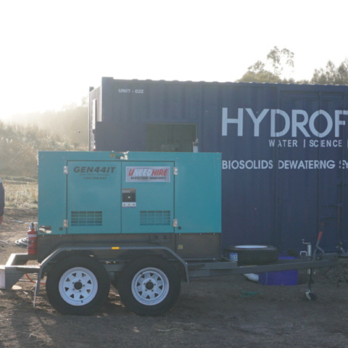 A Hydroflux containerised dewatering plant is available for rent or trial 
